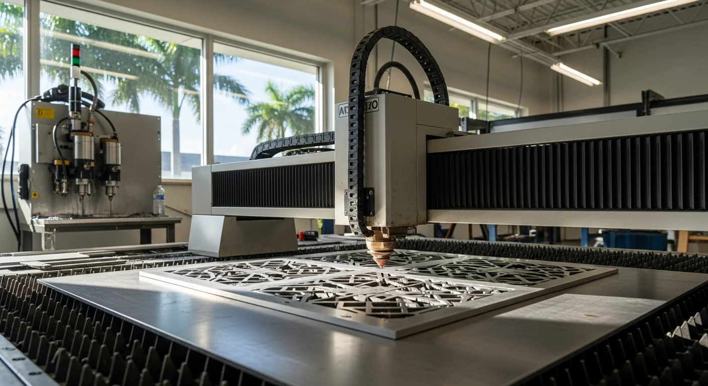 Precision laser cutting and water jet fabrication equipment