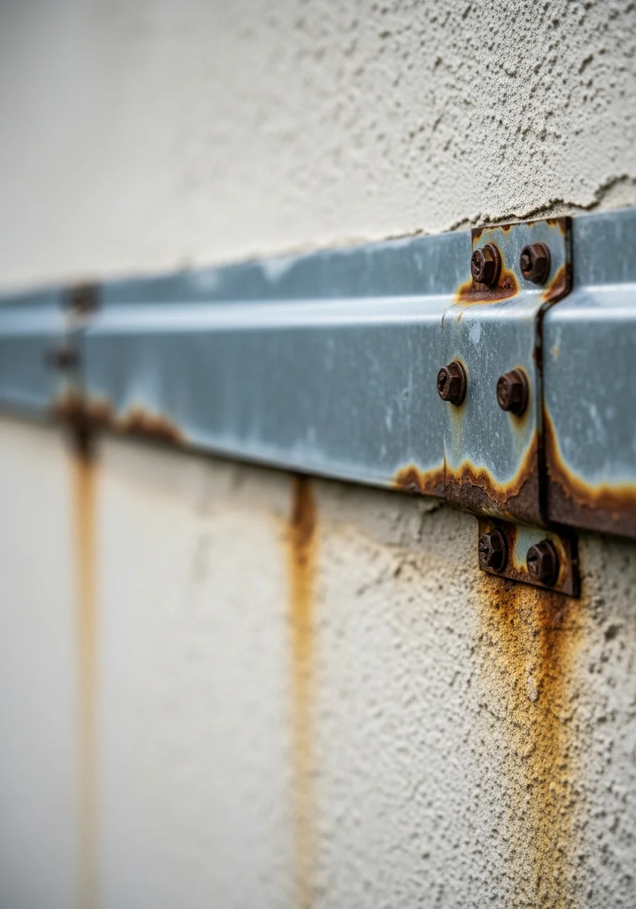 Coastal property detail on Hutchinson Island showing weathered exterior finishes and salt-resistant fixtures.