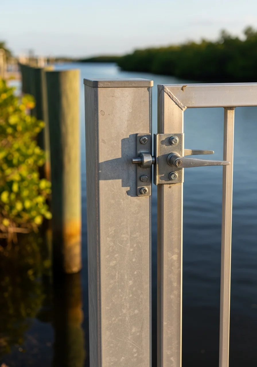 Martin County coastal property showing salt-resistant landscaping and well-maintained waterfront features.